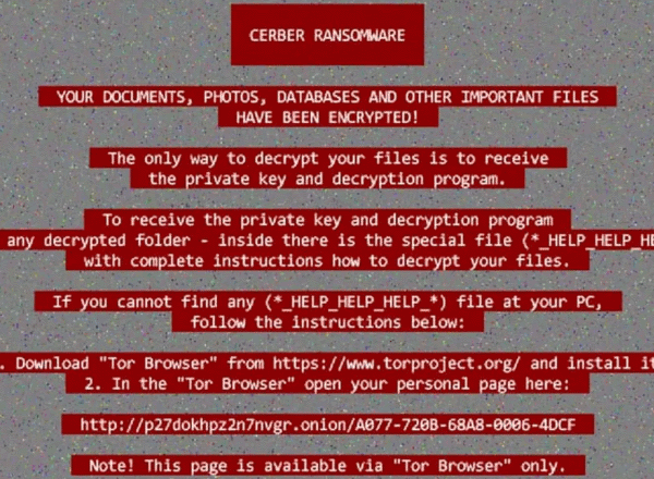 Cerber ransomware